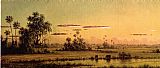 Martin Johnson Heade Florida Sunset with Two Cows painting